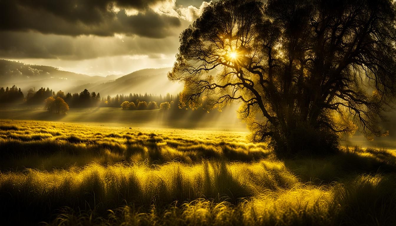 Double Exposure Photo with Brush Strokes and Textures