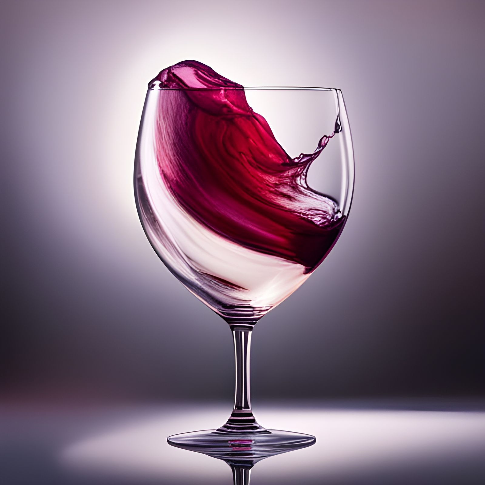 Wine Glass Splash Product Photography in 8K