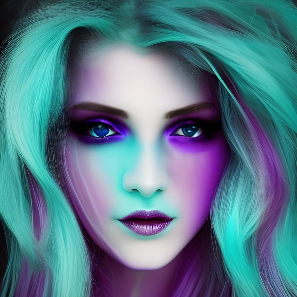 Euphoric Tears: A Shimmering Night Portrait