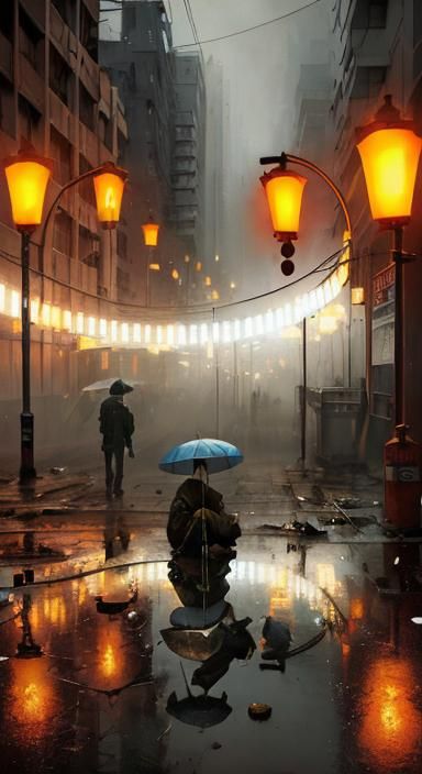 Disturbing Street Scene: Homelessness in Junji Ito Style