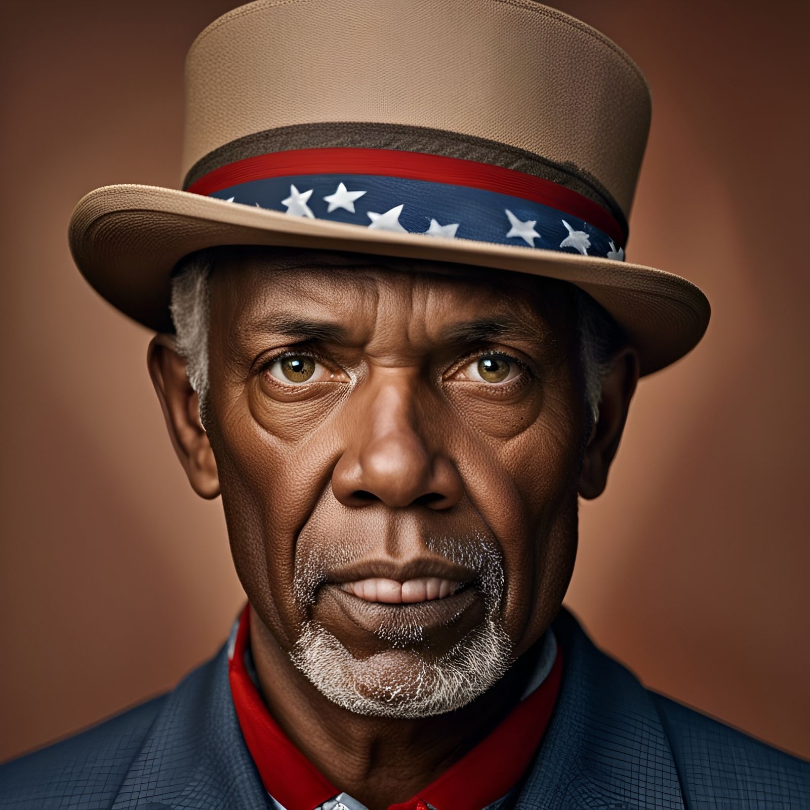 American Style Man Portrait with Bokeh