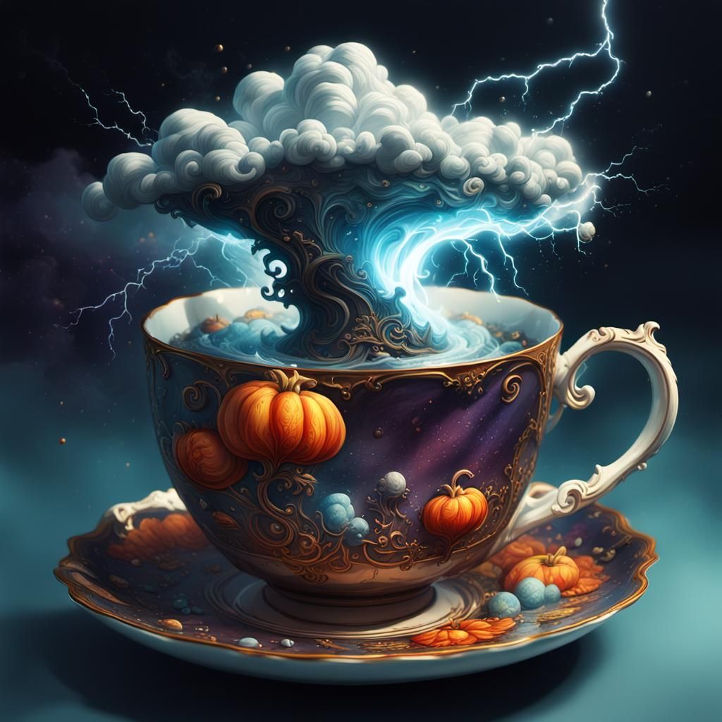 Storm in a Teacup: Dark Fantasy Concept Art