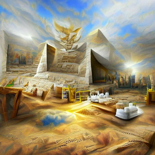 Temple of Ra at Giza: Digital Matte Painting
