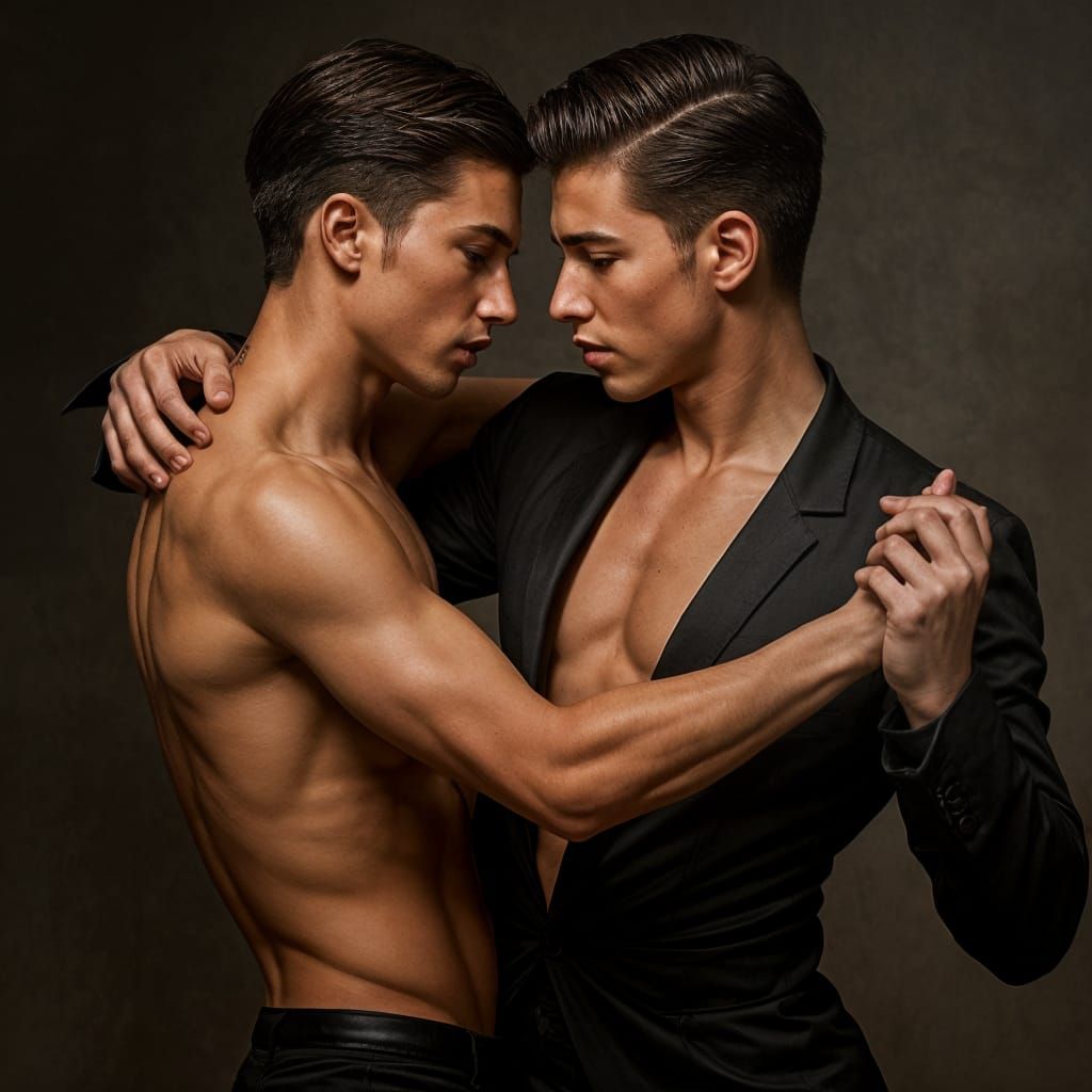 Sensual Argentine Tango Dancers in a Reality Photo Style