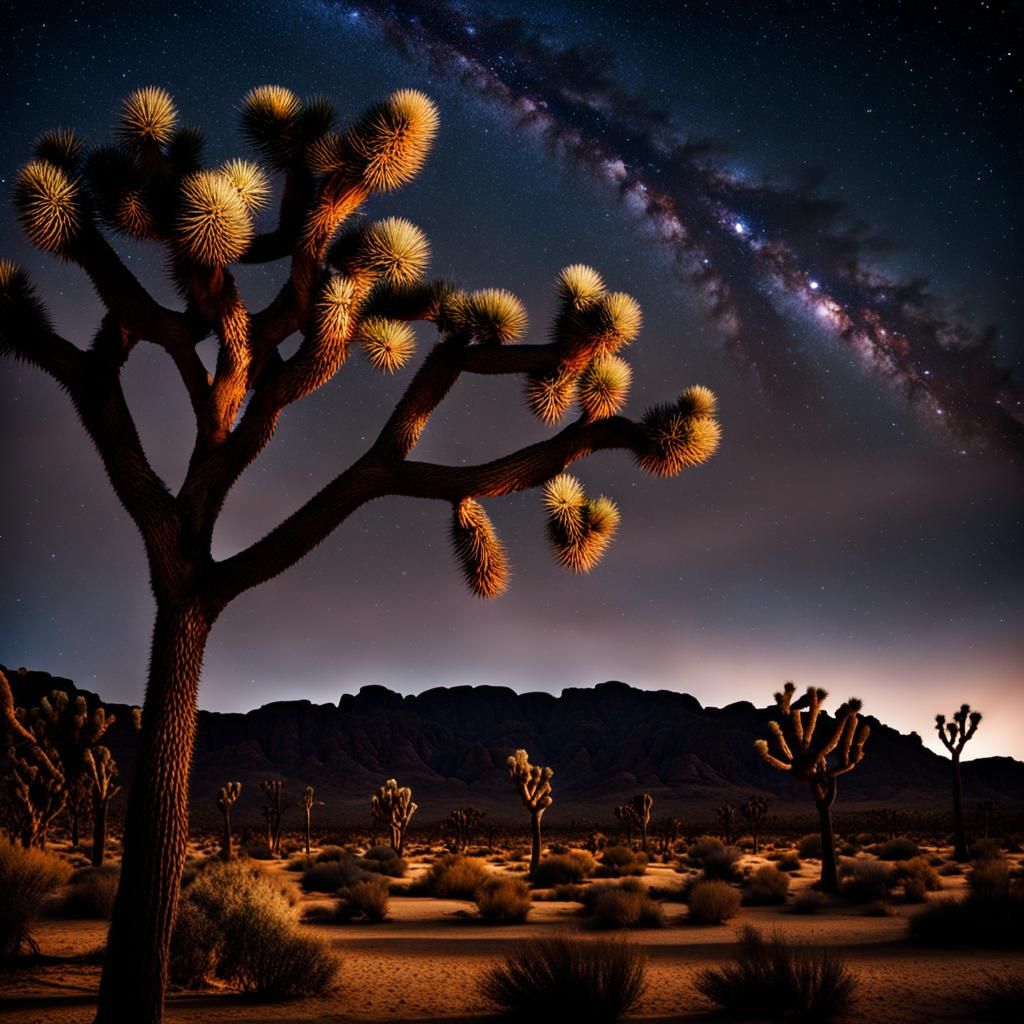 Starry Night Over Joshua Tree National Park
