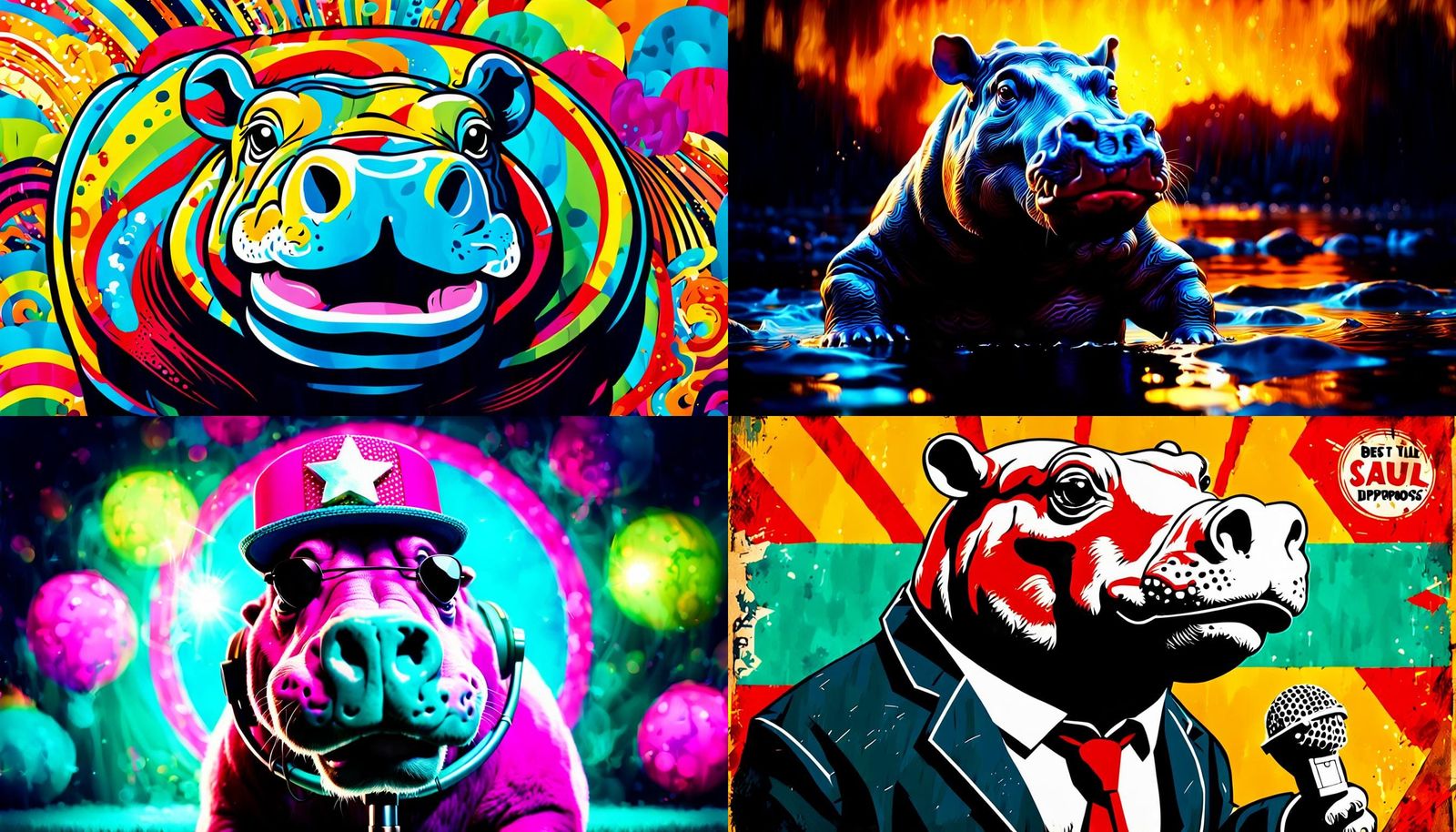 Pygmy Hippopotamus Movie Poster: "Moo Deng"