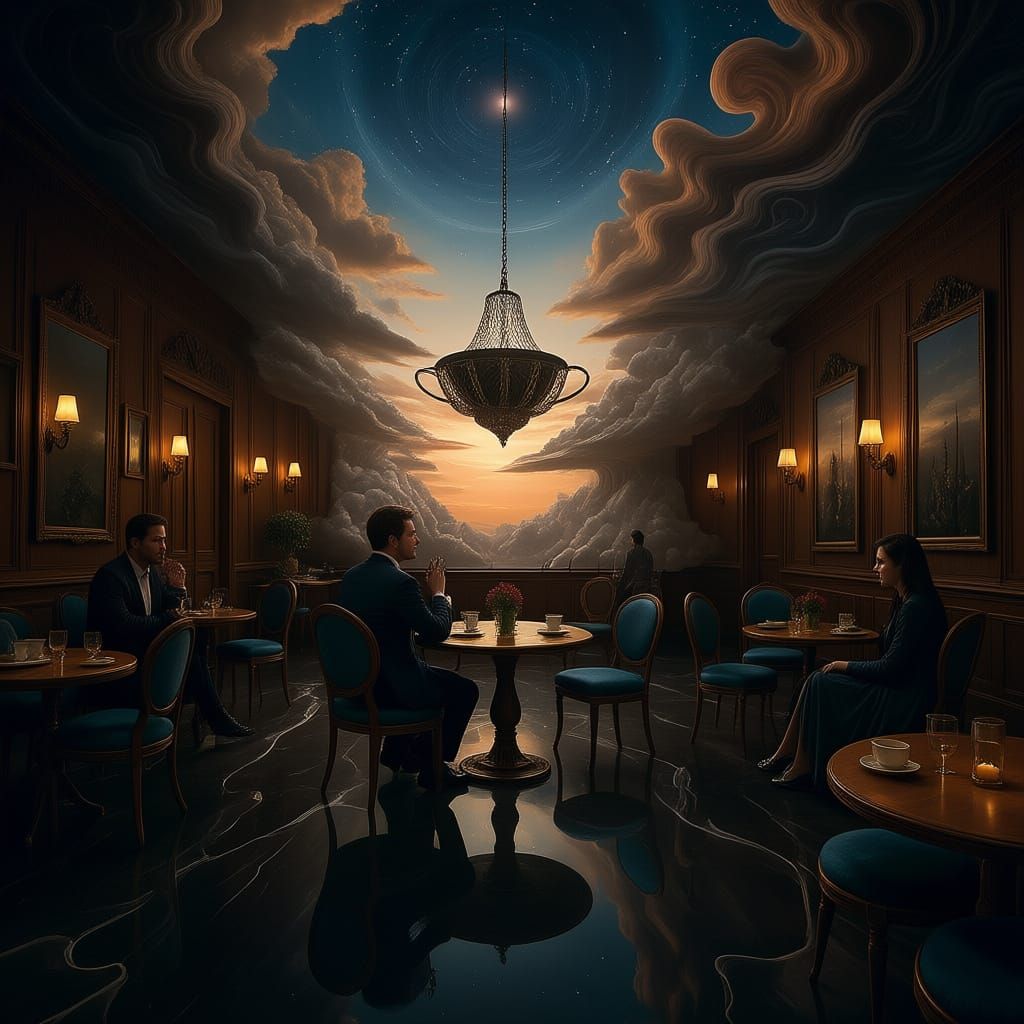 Dreamscape Cafe With Cloud Tables and Teacup Chairs