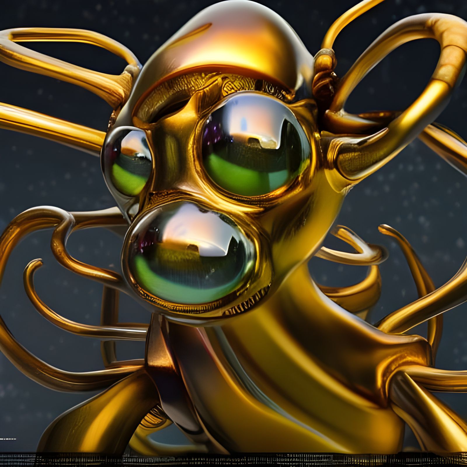 Eldritch Alien Pets in Hyper-Realistic Style