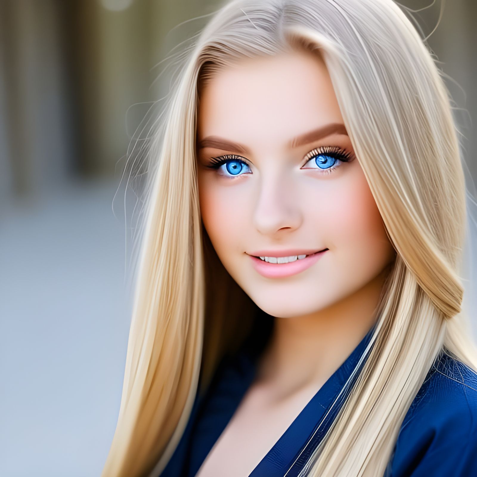 Beautiful Blonde Teen Portrait in Natural Lighting