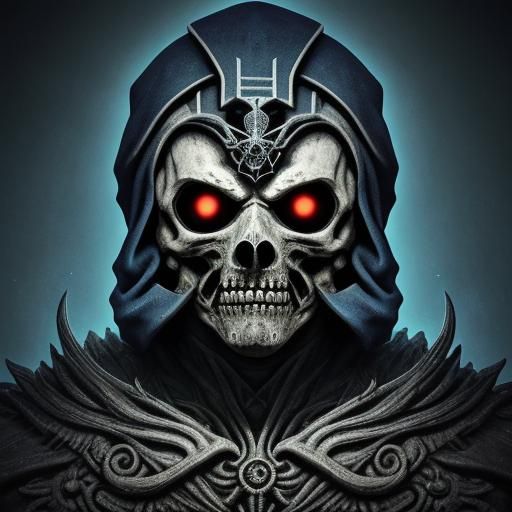 Roblox Nightmare Character in Dark Biomechanical Style