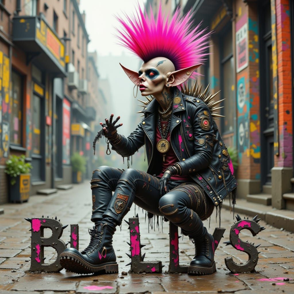 Punk Gremlin with Pink Mohawk Crushes 'Bully' in Realistic S...