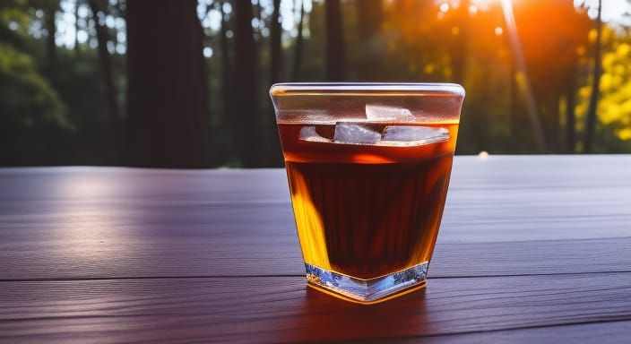 Delicious Iced Tea with Gradient Lighting