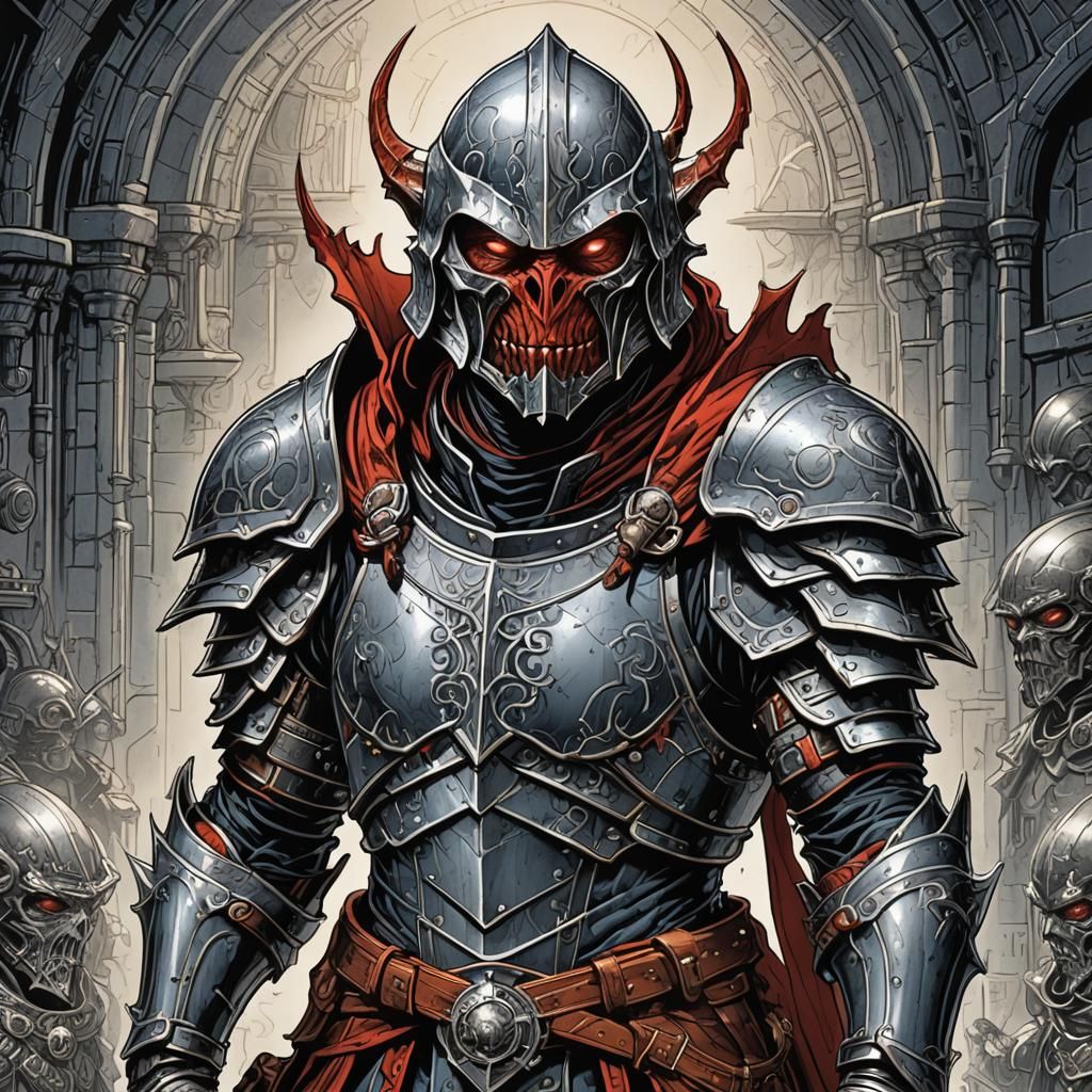 Murderous D&D Hobgoblin Warrior in Comic Book Art