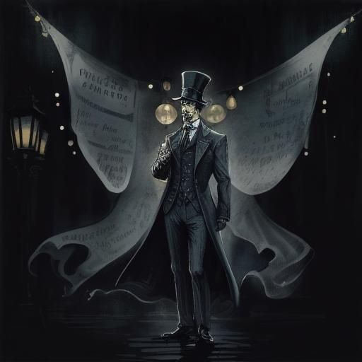 Sherlock Holmes Silhouette in Steampunk London