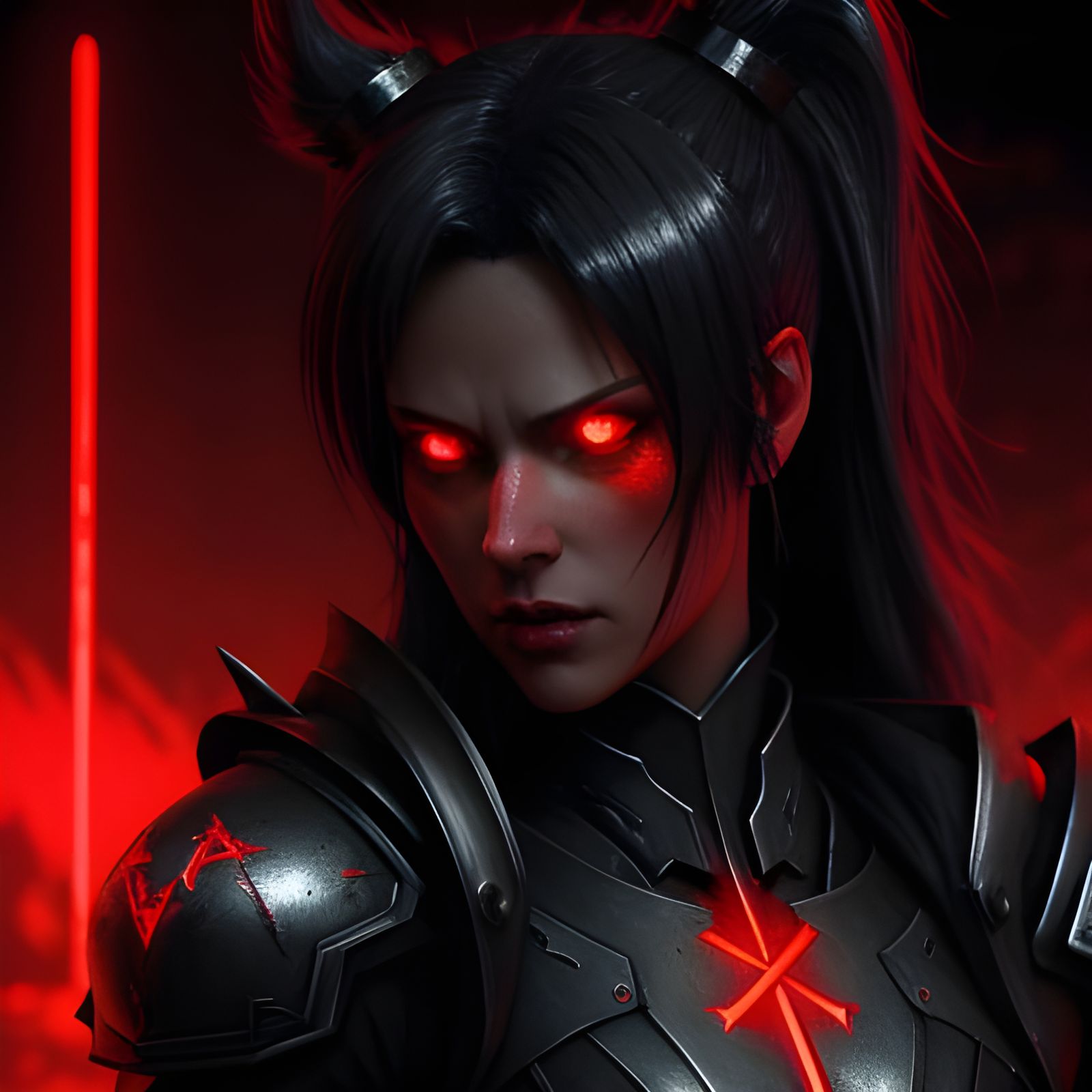 Sign of the Dark One: Detailed 3D Anime Art