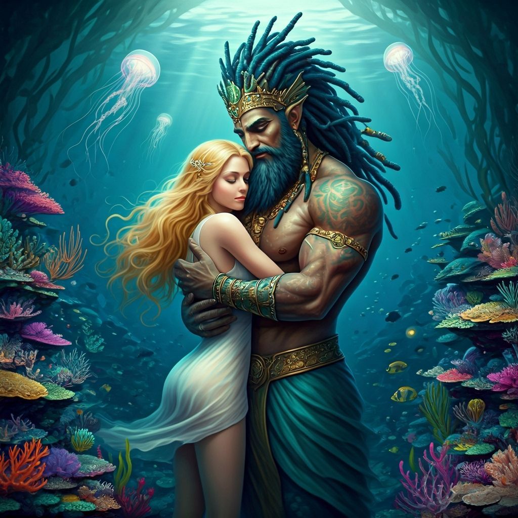 Sea King's Embrace in a Vibrant Coral Reef