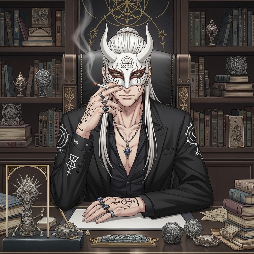 Occult Office: Realistic Anime Portrait in Miura Style