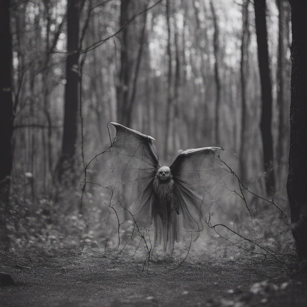 Mothman Apparition in Antique Family Photo