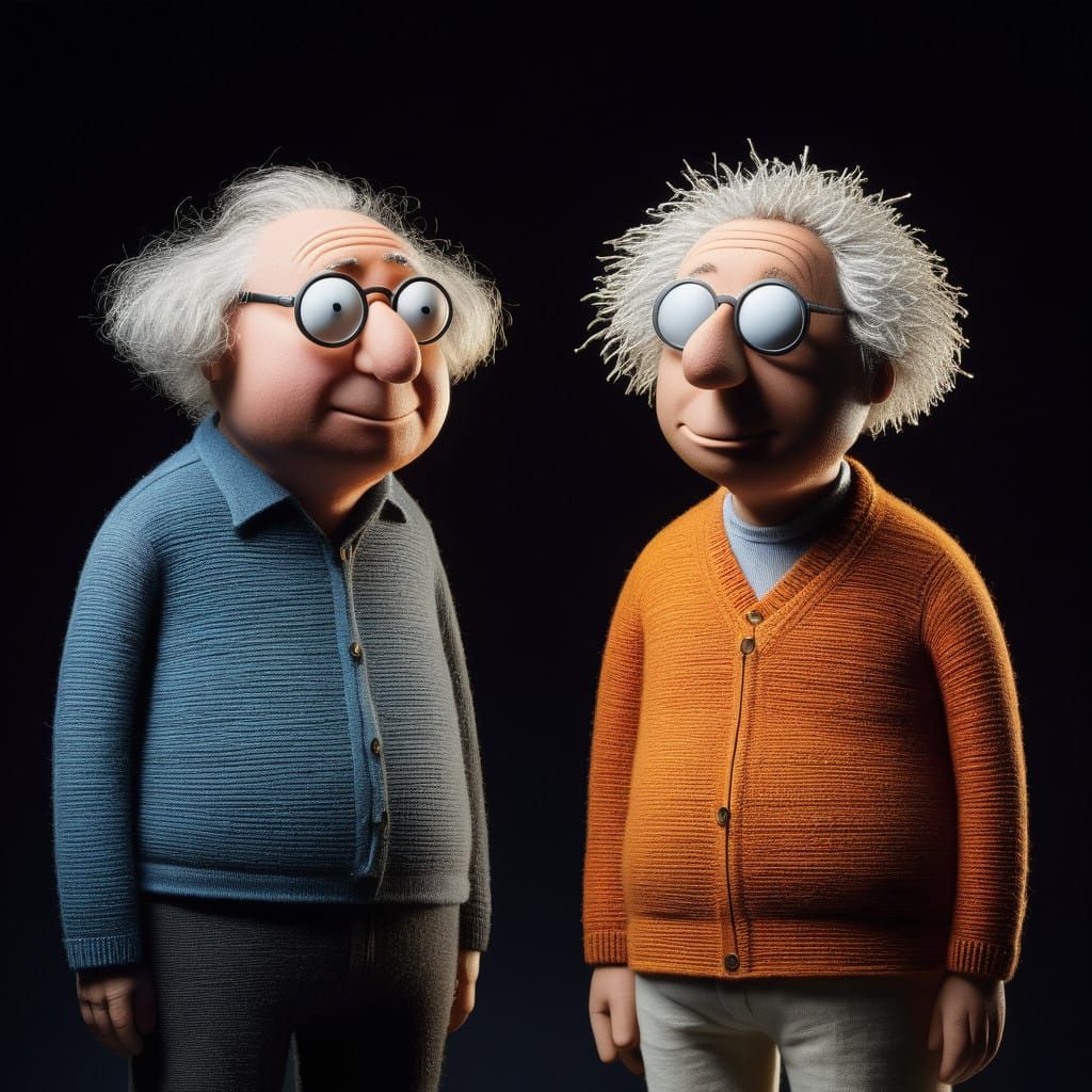 Two Old Men - Vale Michael Leunig (1945-2024)