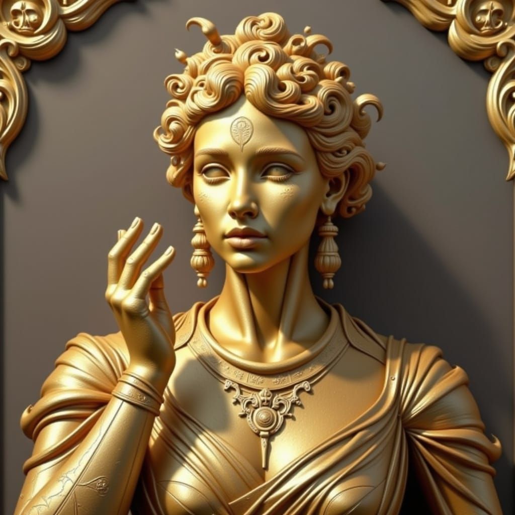 Dreamlike Melting Chess Pieces in Rich, Dark Wood Tones