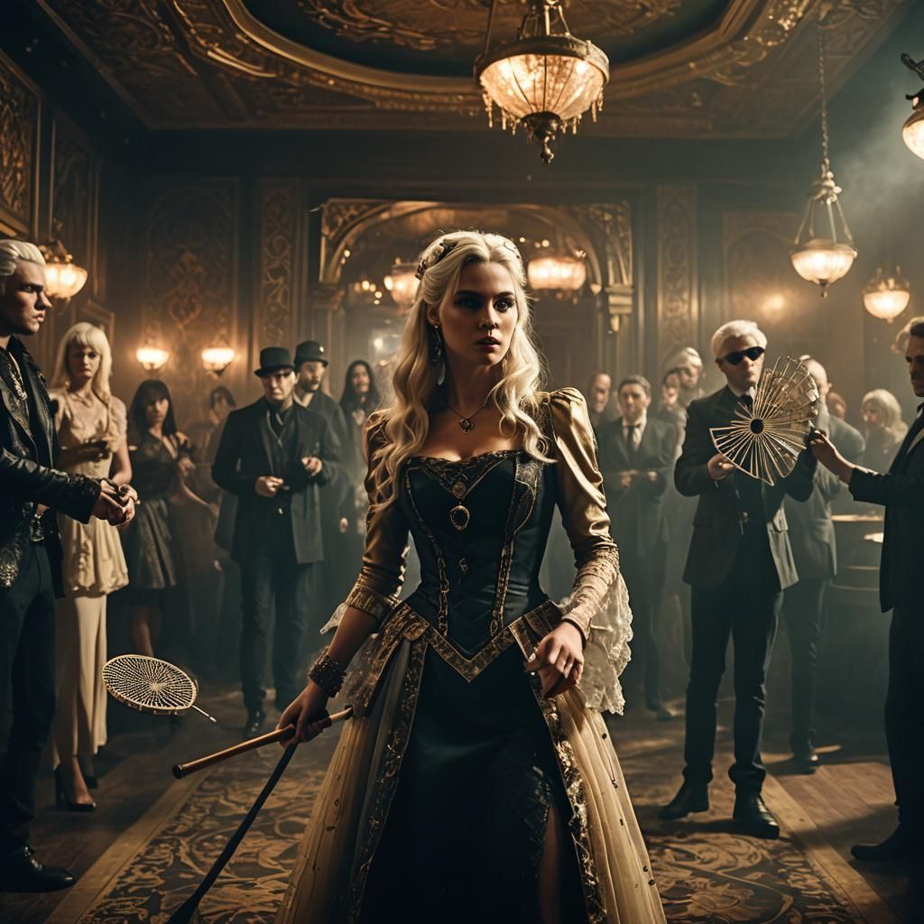 Dark Fantasy: Woman Swats Rapper in Steampunk Club