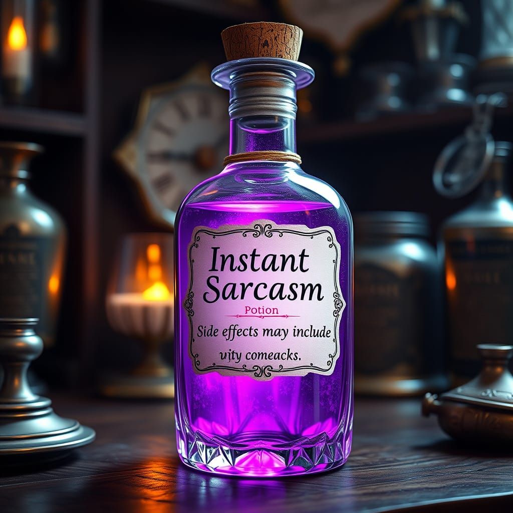 Mystical Apothecary Potion in Enchanted Bottle