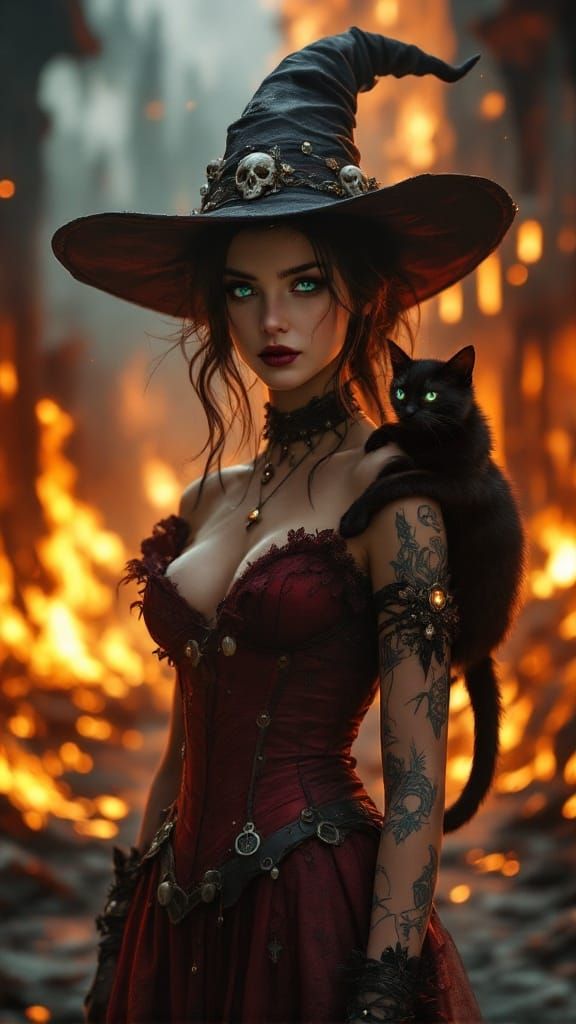 The Crimson Witch of Midnight Flames