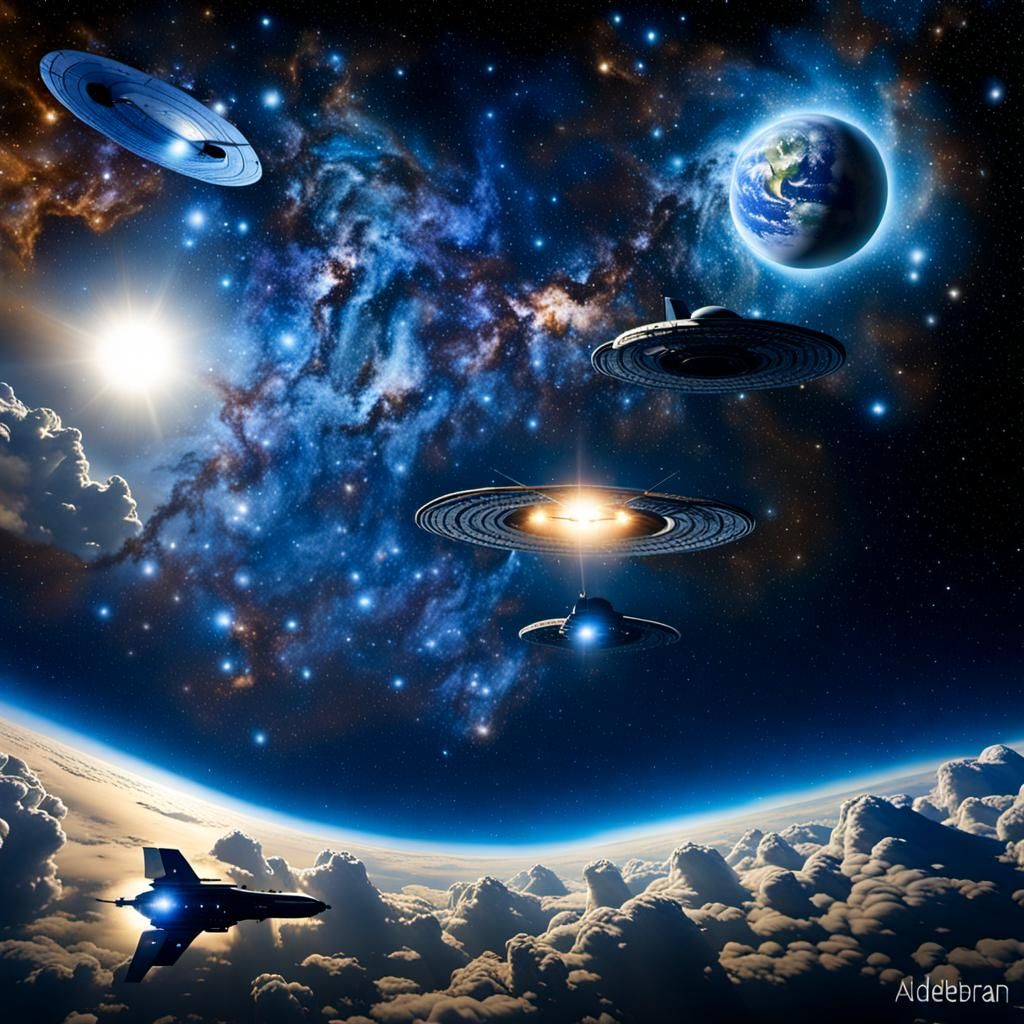 St. Michael's Starships Land on Earth from Pleiades Near Ald...