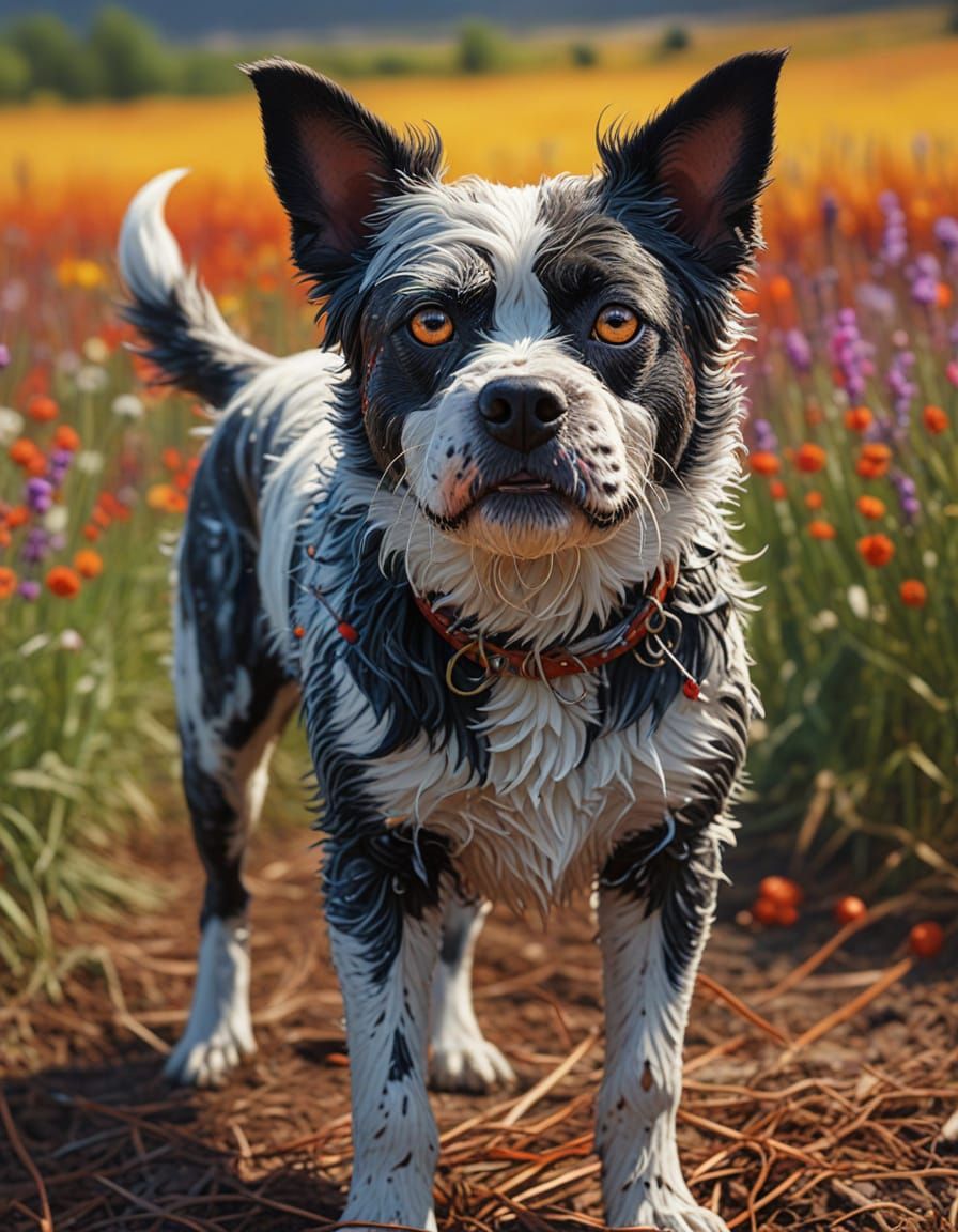 Ugly Dog Concept Art Splash Art