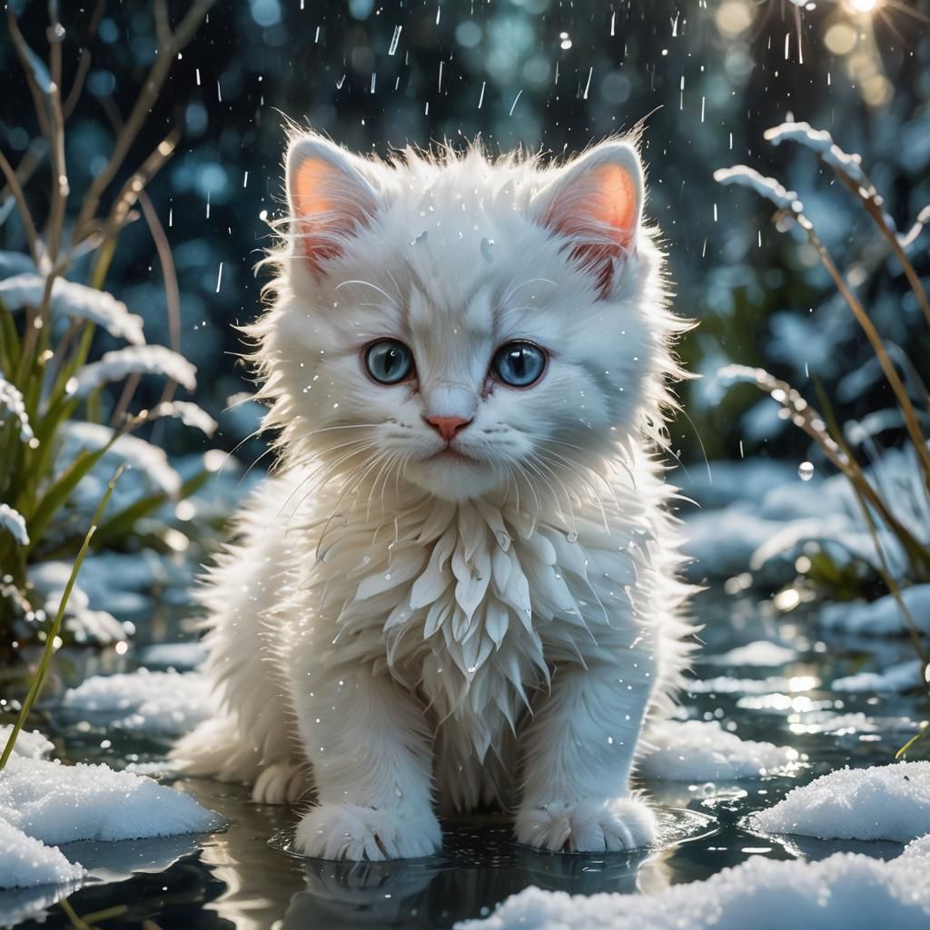 Snowy Kitten