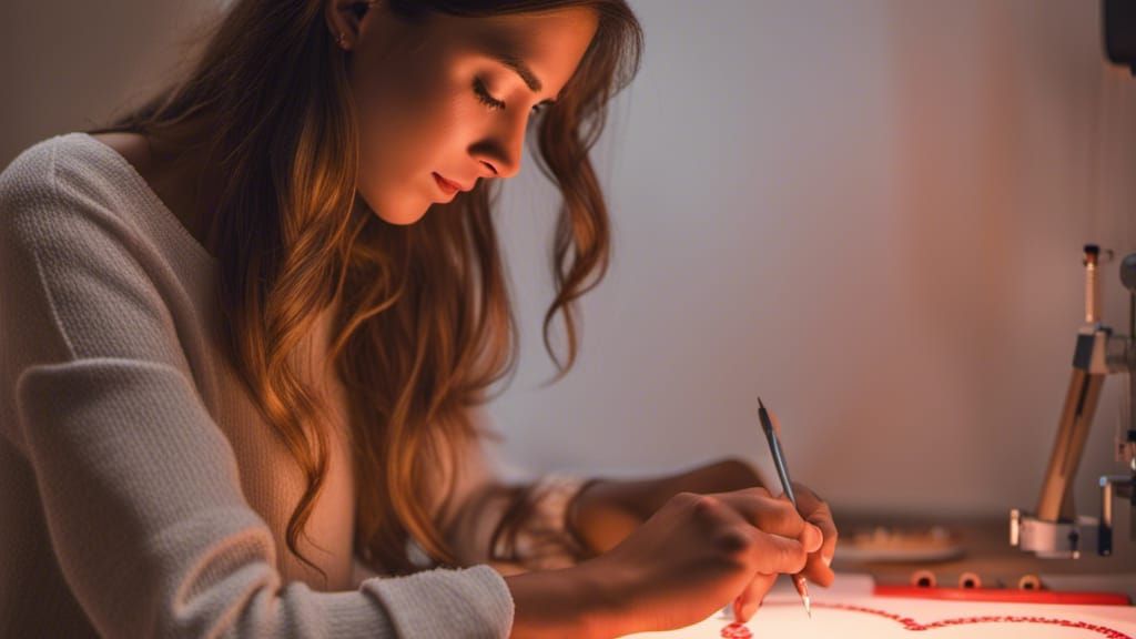 Italian Artist Draws Emoji Heart Portrait