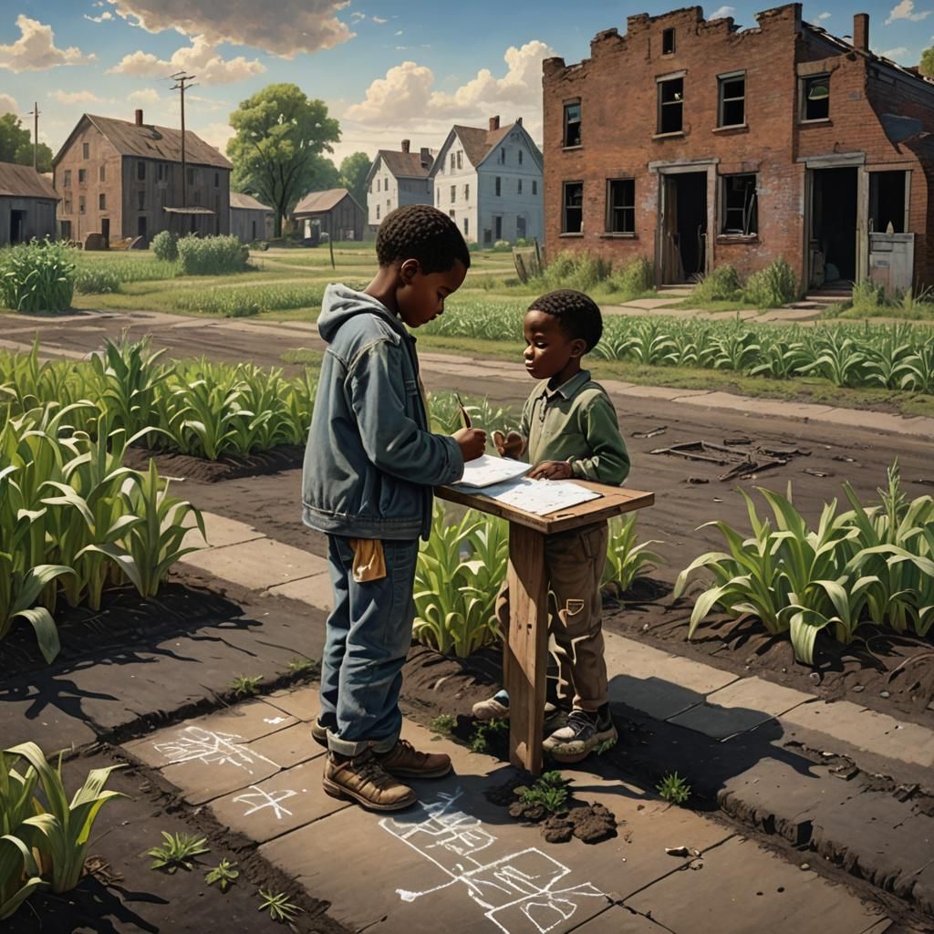 Boy's Chalk Farm Dreams in City Ghetto