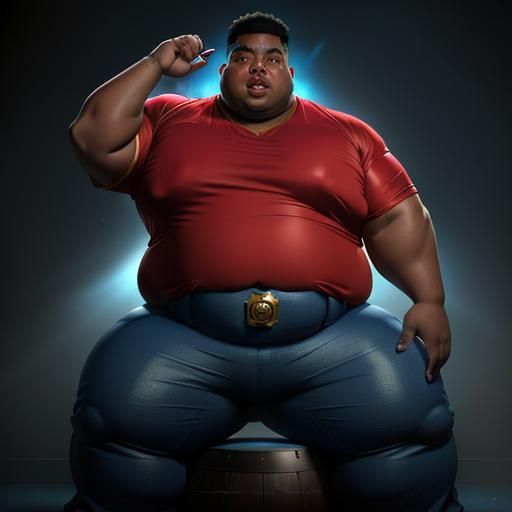 Hyperdetailed Portrait of Fat Albert as Digital Art