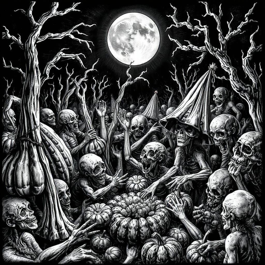 Nightmare Harvest Festival in Underground Comix Style