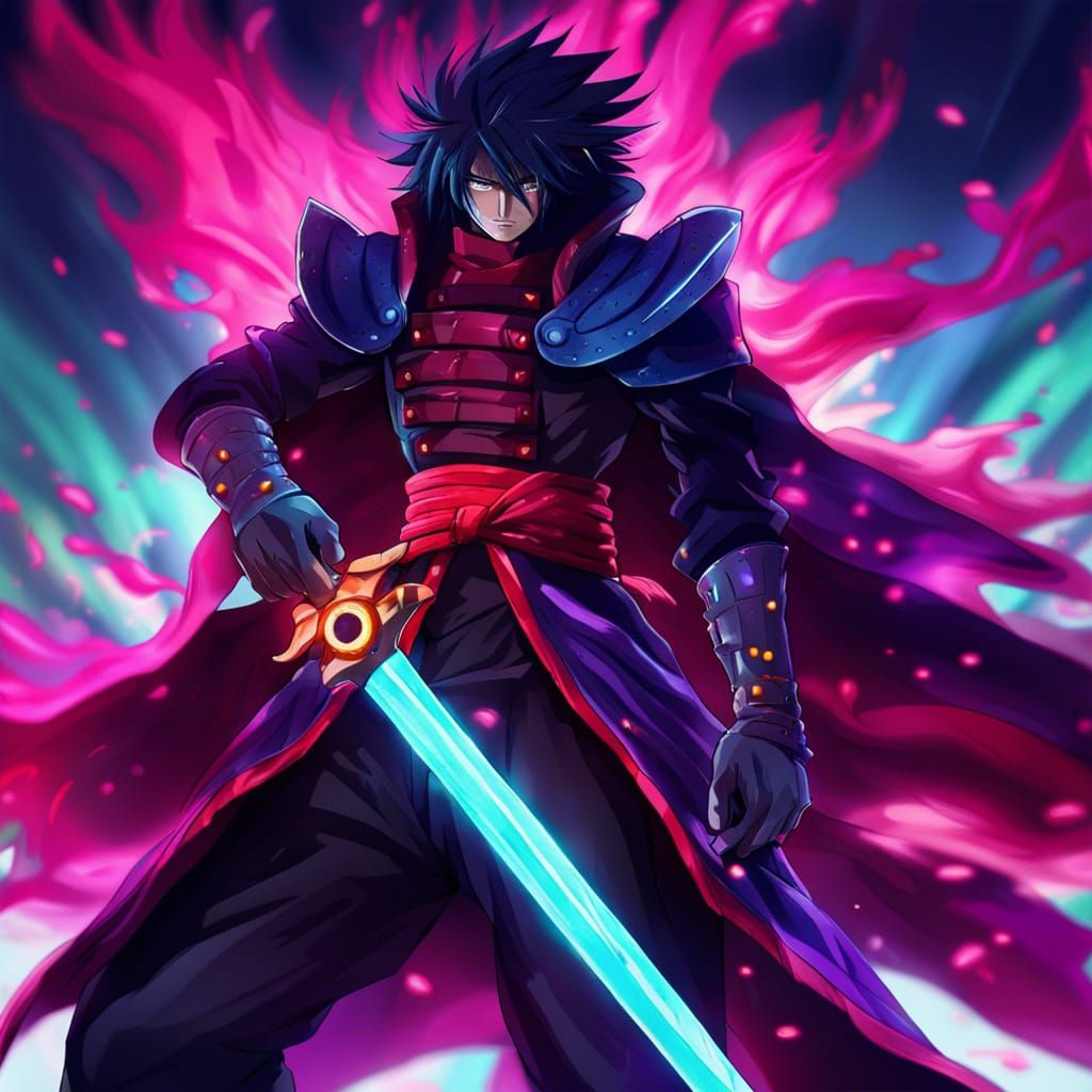 Armored Samurai Swordsman with Volumetric Lighting