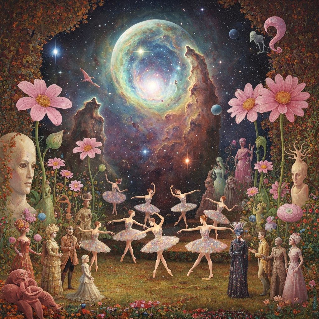 Cosmic Ballet in the Crab Nebula, Surreal Art