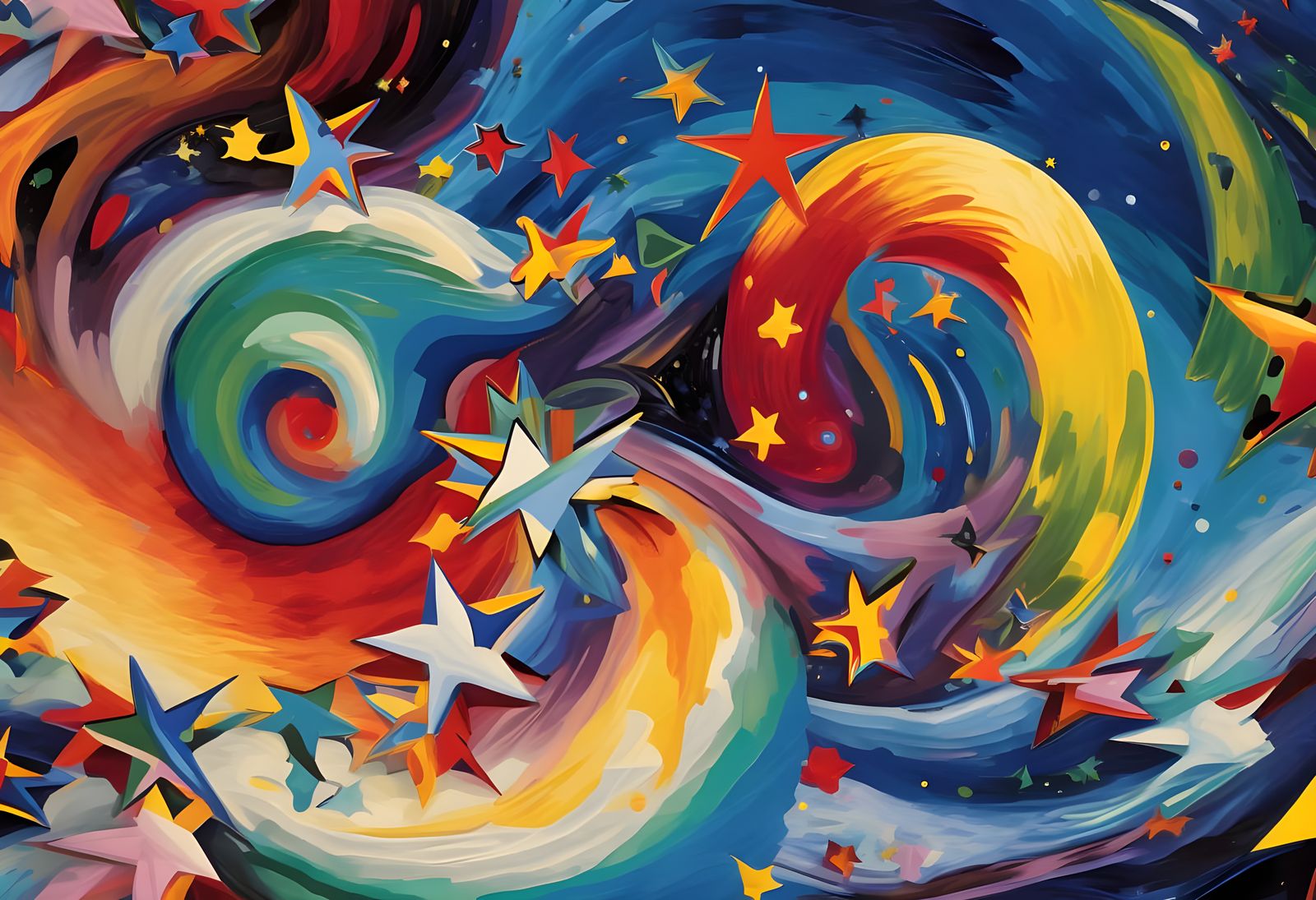 Vivid 3D Vortex Maelstroms of Paint and Plasma