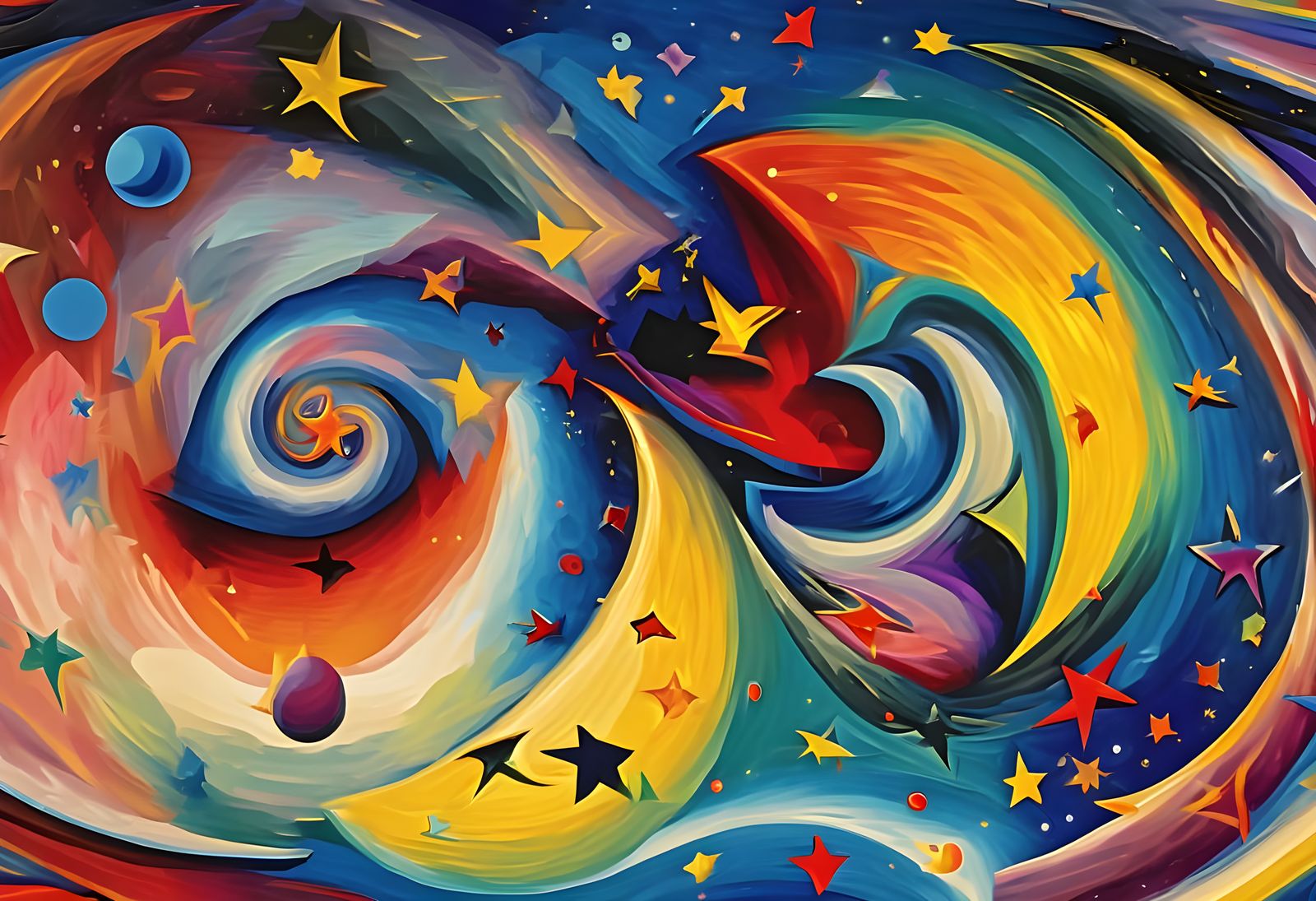 Vast 3D Vortex Maelstroms of Paint and Plasma