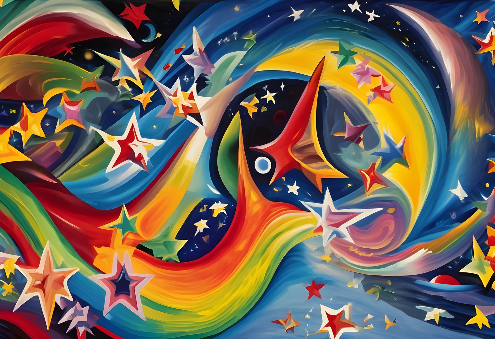 Vortex Maelstroms of Paint, Plasma & Stars