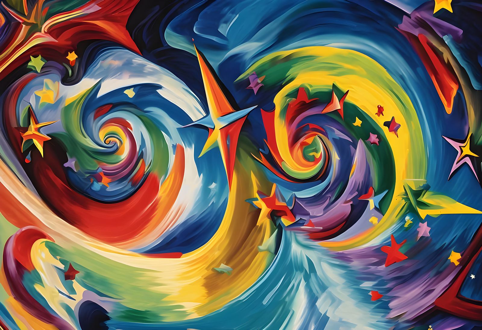 Vast 3D Vortex Maelstroms of Paint and Plasma