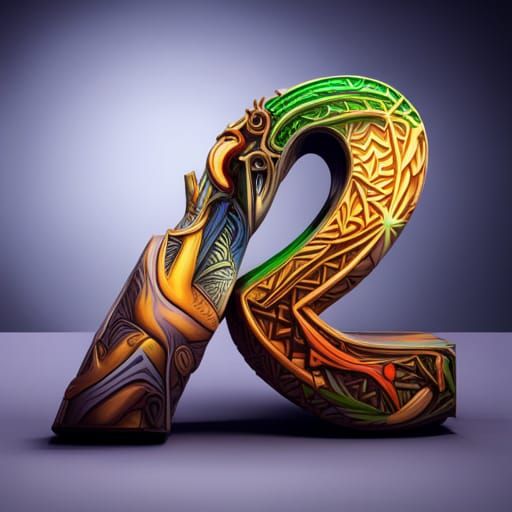 Geronimo Letters in Jungle, Hyperrealistic Splash Art