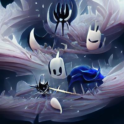Hollow Knight Scene with Watcher Knight