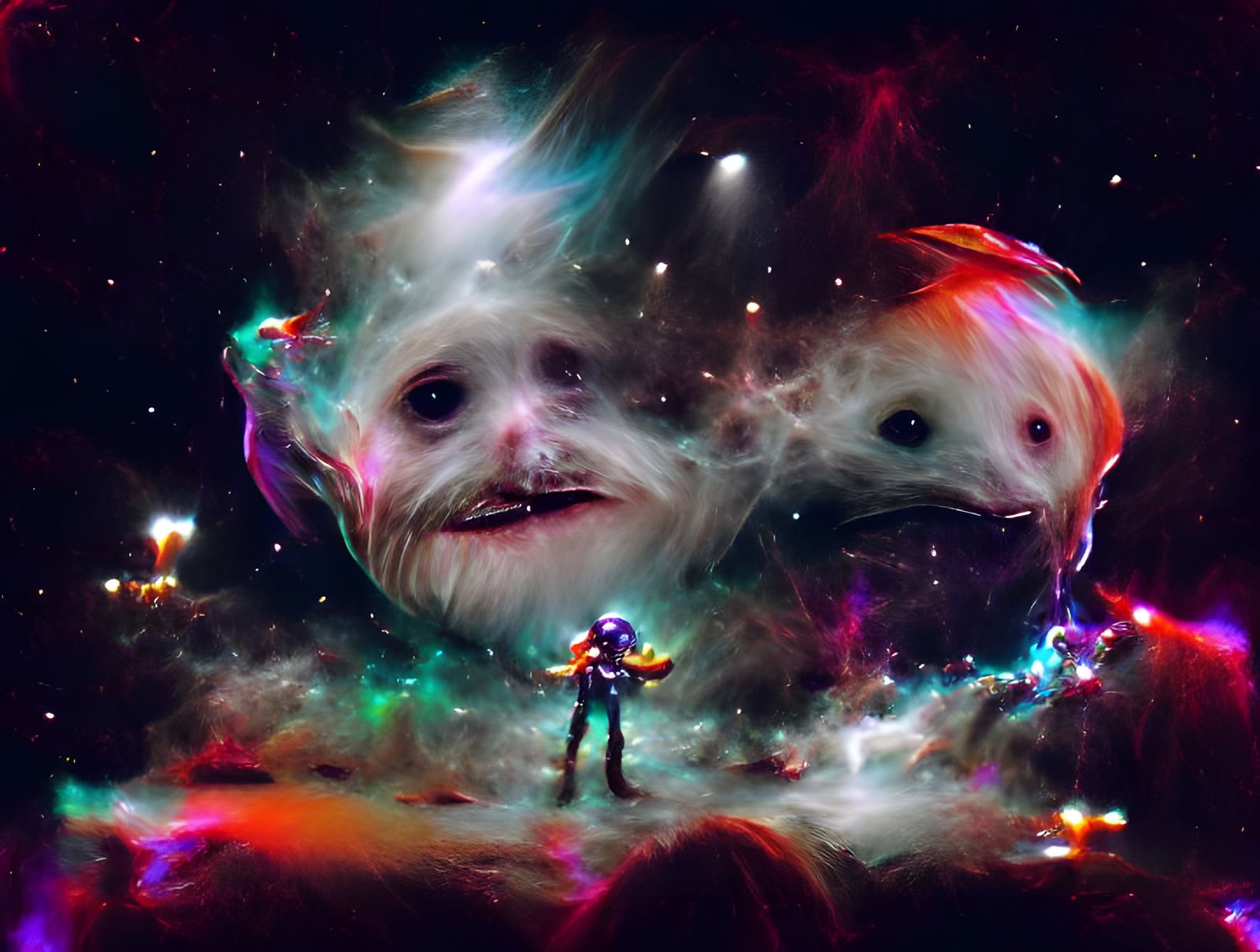 Futuristic Space Brothel: A Neon-Lit Vision