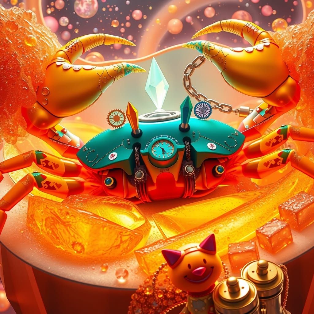 Gummy Crab with Clockwork Gears in Dream Sea
