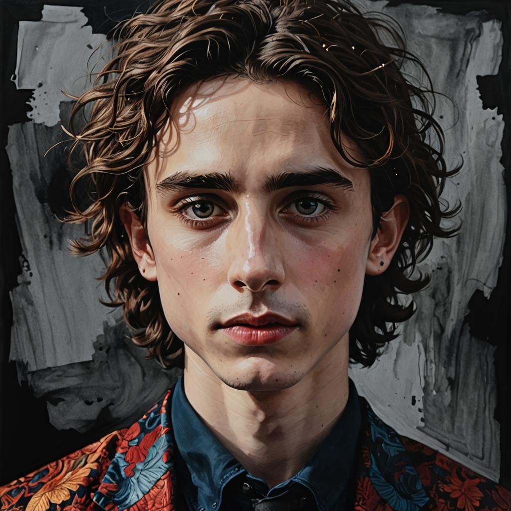 Intense Portrait with Rich, Bold Colors