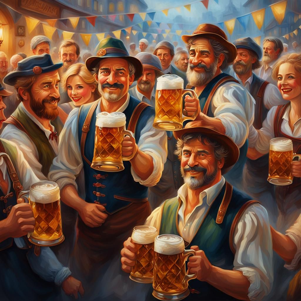 Oktoberfest Celebration in German Renaissance Style