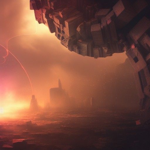 Time Tornadoes Concept Art in Retrowave Style