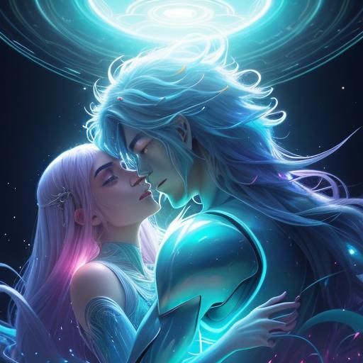 Otherworldly alien lovers.