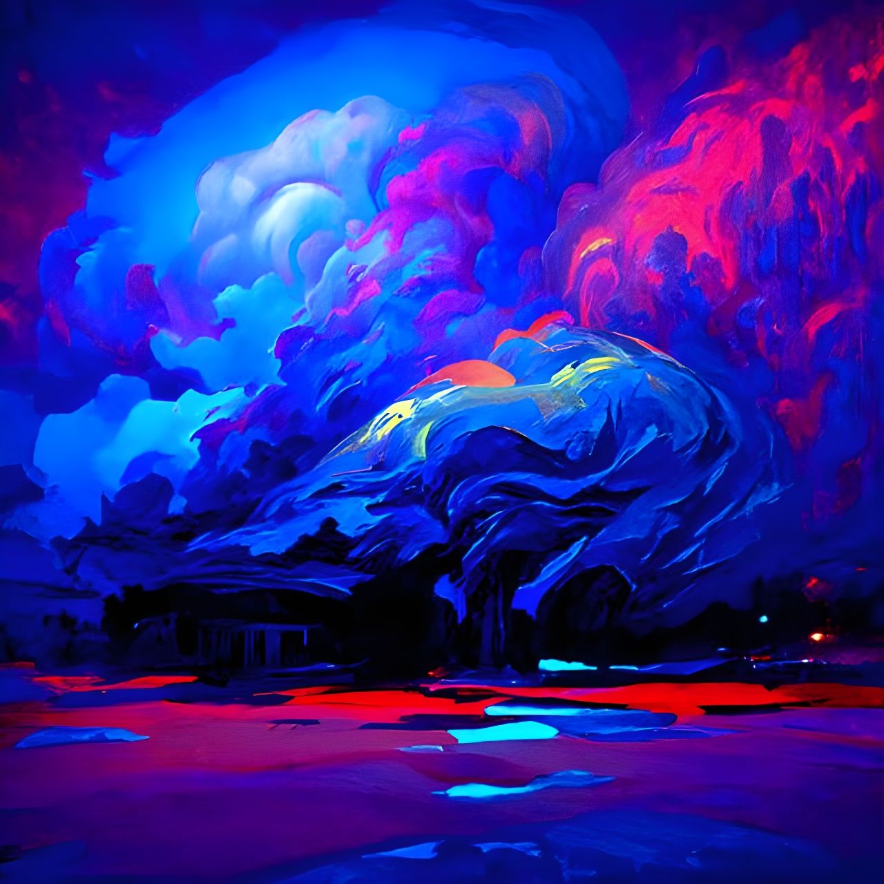 Psychedelic Portrait: Inner Calm After the Storm