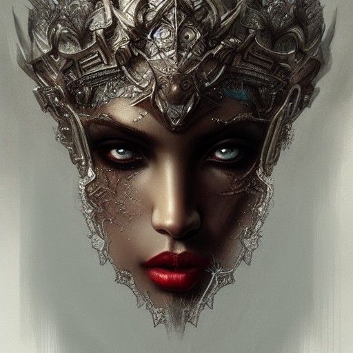 Goddess Toci in Hyperrealistic Sinister Detail